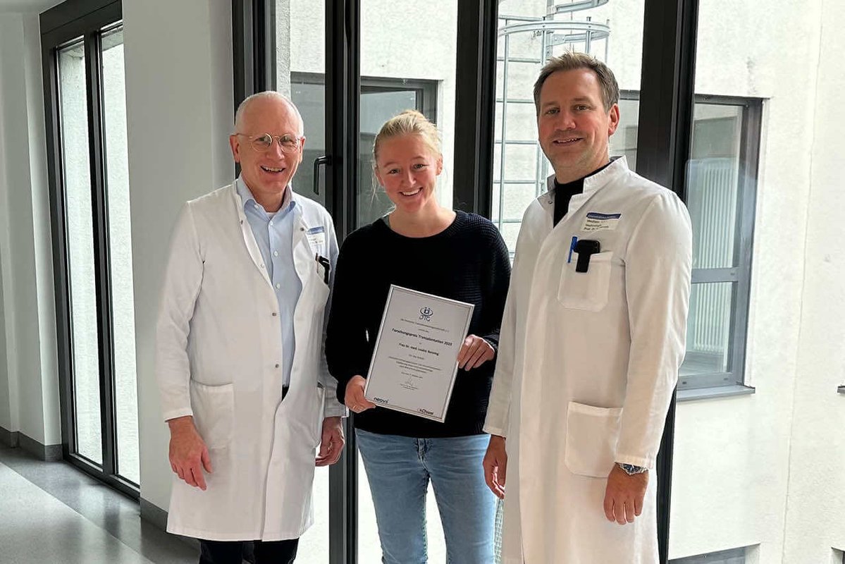 Forschungspreis Transplantation 2023 for Dr. Louise Benning