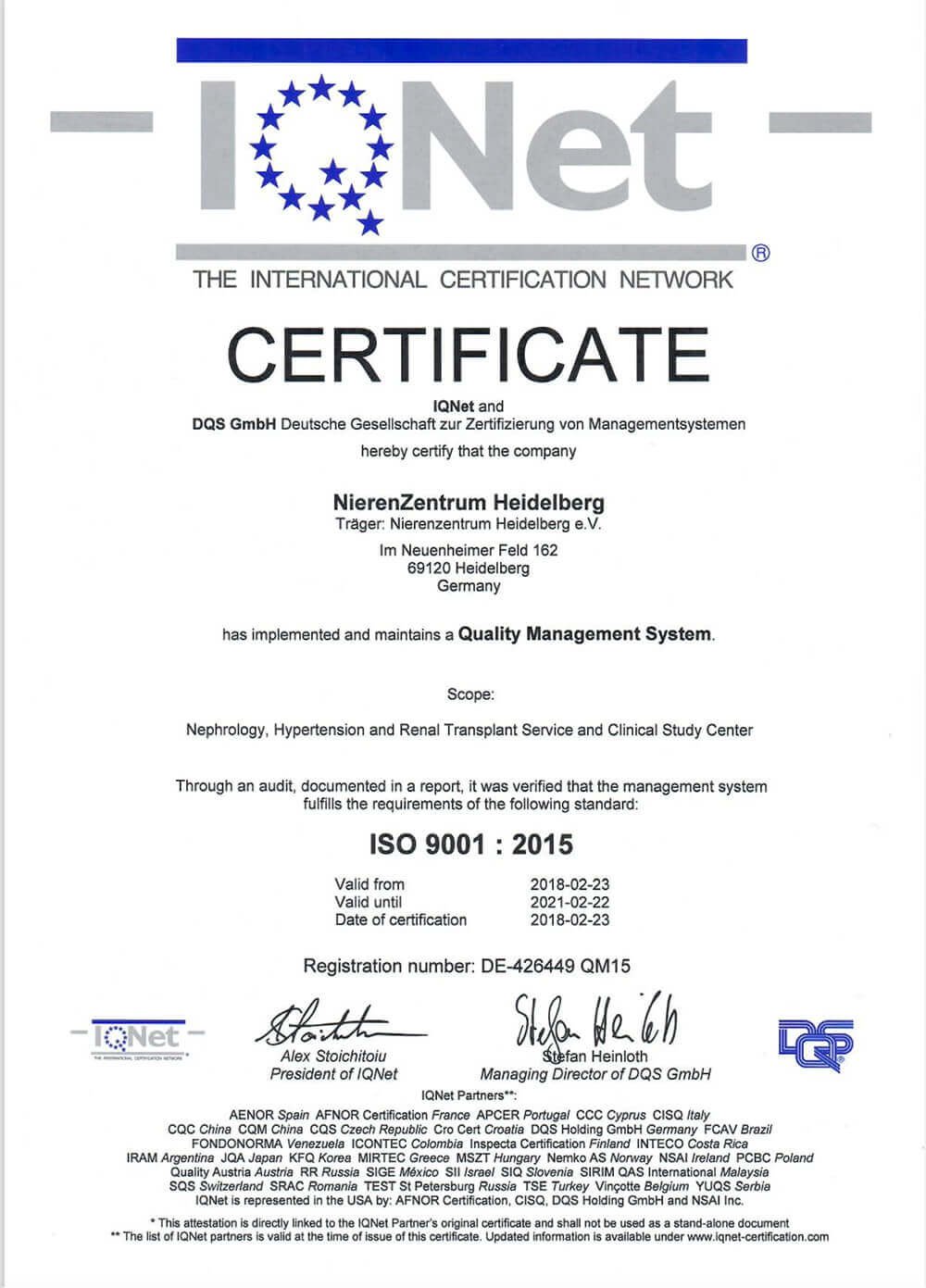 ISO 9001 for Quality Management System